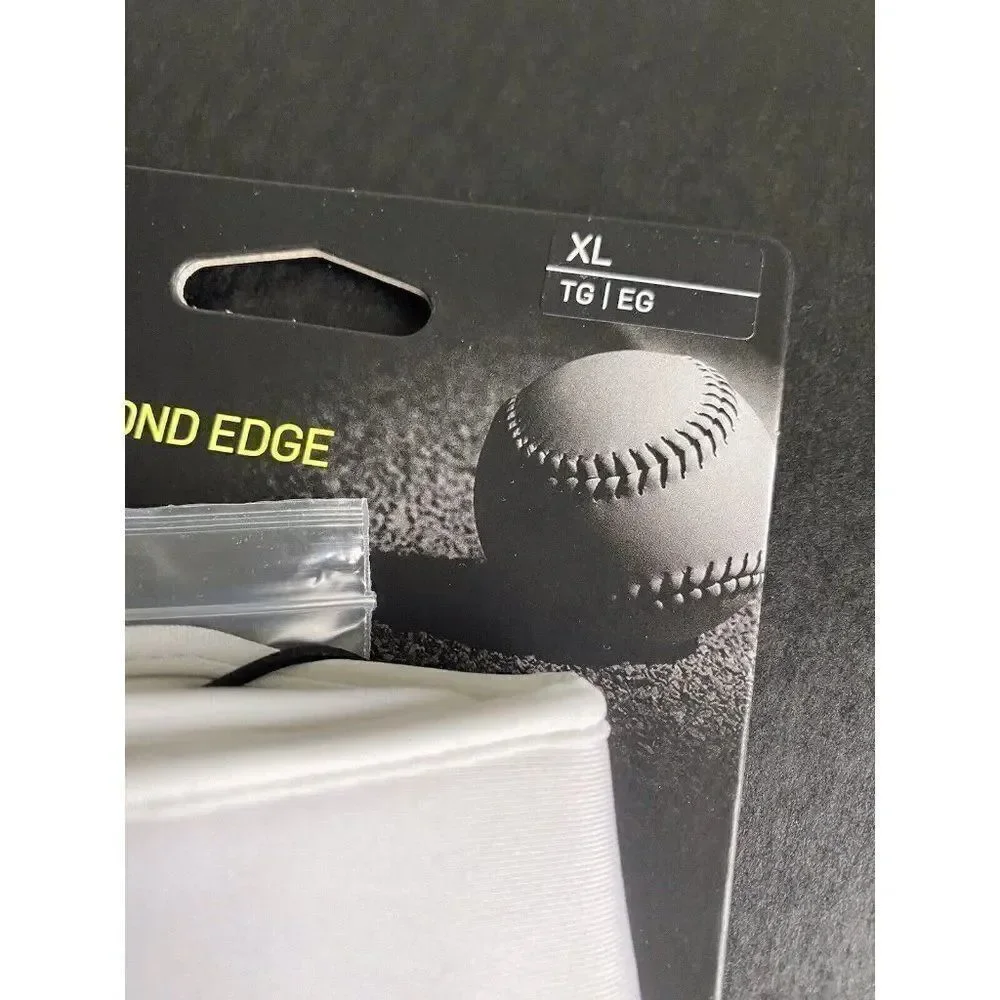 Nike HYPERDIAMOND EDGE Softball Batting Gloves White Gray 86135 Unisex Sz XL NEW